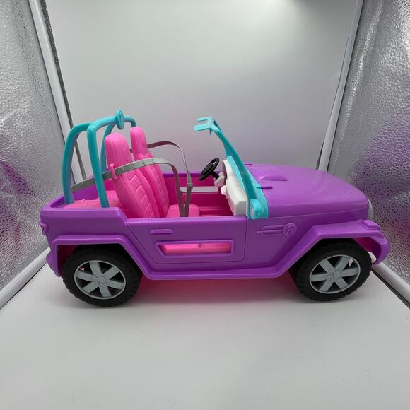 Barbie Jeep Mattel Off Road Doll Vehicle Play Toy 2019 Purple Pink Plastic Car - Picture 2 of 8